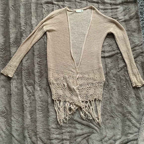 Knit Tassel Cardigan - Picture 2 of 5